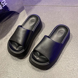 Fashionable Butterfly Knot Sandals Womens Summer Outdoor Thick Bottom Slip-On Shoes Korean Style High Heel EVA Material