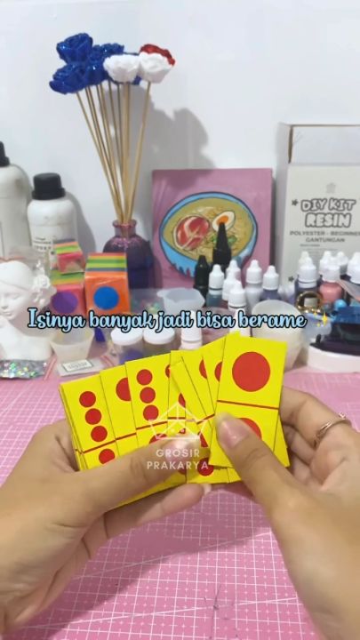 Kartu Domino Permainan Games Game Meja Table Card Board Boardgame Dominos Anak Remaja Bapak 1pack Paket Perlengkapan Mainan Main Tanding Ronda Malam Rumah Pos Ronda Ngeronda Peralatan Seru Ngepos Lengkap Murah Termurah Grosir Prakarya Malang