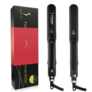 2 IN 1 Hair Iron Professional Steam Hair Straightener Hair Curler เซรามิค Curling สไตล์เครื่องมือ
