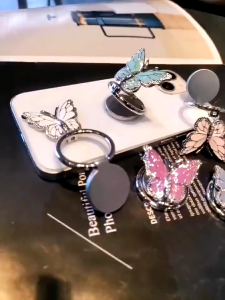 360 Rotation Butterfly Ring Grip Stand Holder Universal for Phone Case
