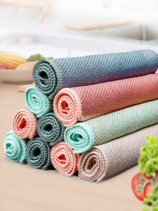 HENGSHU | Thick Large Glass Cleaning Cloth Absorbent Lint-Free Fish Scale Cloth