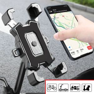Giá Đỡ Điện Thoại Xoay 360 Độ Cho Xe Máy Và Xe Đạp Giá Đỡ Điều Hướng Chống Sốc Tương Thích Với iPhone Xiaomi Samsung