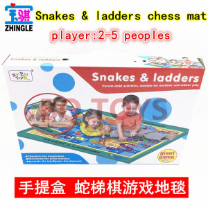 Large Size Snakes And Ladders Board Game for Kids Educational Carpet Game Ideal for Parties And Gifts