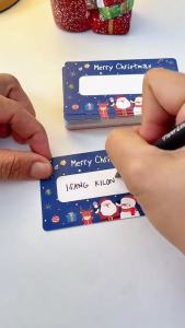 20/40/80sheets Cartoon Christmas Scratch Card DIY Gift for Kids Home Decoration Student Reward Game Xmas Party Supplies