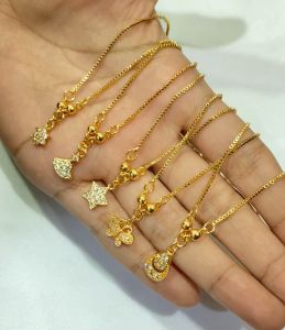 Kalung Anak Kupu Kupu Bintang Lapis Emas Model Korea Aksesoris Fashion Kalung Cewe