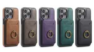 Case Casing Detachable Card Wallet Leather Magsafe Case For Samsung Galaxy S23 Ultra S24 S24 Plus S24 Ultra S25 S25+ Plus S25 Ultra S23+ S24+ S25+ / MAGKING 2 in 1 Magnetic Detachable Wallet RFID Blocking Case With Wireless Charging EC-252