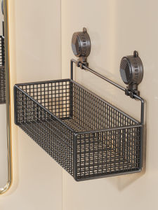 Suction Cup No-Drill Bathroom Storage Rack