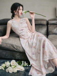 JK&JS | Đầm Cheongsam Dáng V Cổ Cho Mùa Hè Nữ
