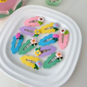 Kids Cute Colorful Bangs Hairclips 2 Baby Fruity Flower Animal Cartoons side Hairpins Fashion Hair Accessories