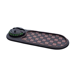 SEAMETAL 2 in 1 Dashboard Anti Slip Mat with Phone Mount 360-Degree Rotation Car Phone Holder Non-Slip Adhesive Mat for Car