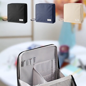 Make Up Pouch Organizer Standing Cosmetic Bag Travel Multifunctional Compartments Cosmetic Large Capacity Pencil Case