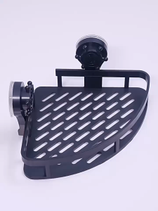 [SG In Stock]Sucker Bathroom Corner Shelf Towel Bar No Drill Space Aluminum  Bathroom Storage Rack