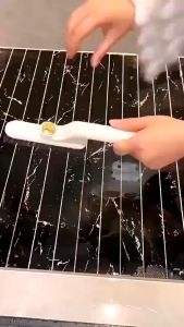 MLADEN 3 in 1 Crevice Cleaning Brush Multi-Function Rotating Kitchen Bathroom Toilet Gap Joints Dead Angle Cleaner Hard Bristle