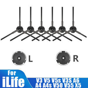 For ILIFE V3 V5 V5s V3S A6 A4 A4s V50 V55 X5 Vacuum Cleaner Spare PartsFor ILIFE Side Brush Replacement Accessories