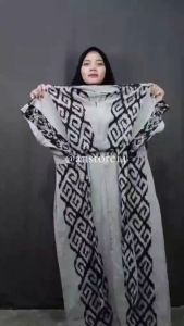 Dress Couple Tenun kondangan Clara Maxy Abu - Baju Tenun - Couple Keluarga