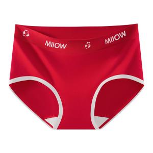 Quần lót nữ MiiOW vải cotton màu đỏ kháng khuẩn - mùa xuân
