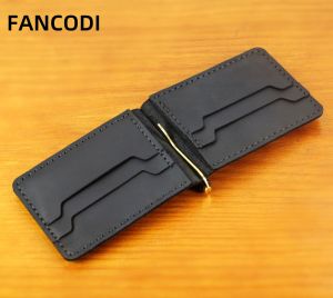 FANCODI Crazy Horse Leather Money Clips & Wallets: Best Father's Day Gift