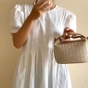 Tas Selempang Wanita Tas Jinjing Cewek Straw Bag BAO057