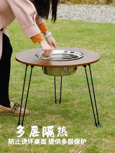 THE GREEN MILE🌈โต๊ะปิ้งย่างแคมป์ปิ้ง เตาปิ้งย่างพับเก็บได้ โต๊ะปาร์ตี้Camping