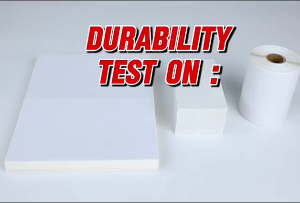 Customizable Thermal Label Stickers - 3-Ply Waterproof Strong Adhesion Ideal for Shipping