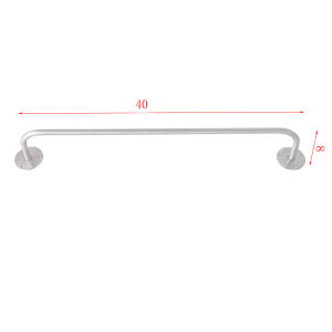 Clothing Store Wall-Mounted Solid Stainless Steel Hanging Rod Womens Clothing Store Wall Hanging Rod Display Rack