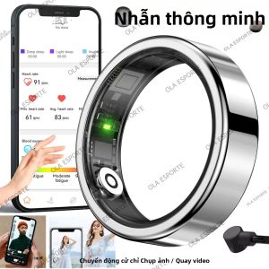 Nhẫn Thông Minh R09 Dành Cho Nam Và Nữ Theo Dõi Sức Khỏe Đếm Bước Chân Đo Nhịp Tim Đo Nồng Độ Oxy Trong Máu Chống Nước Tương Thích Với Android Và iOS
