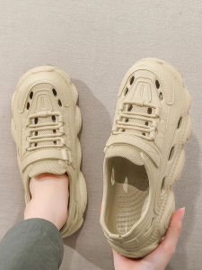 Mens Summer Sandals Thick Bottom Anti-Slip Odorless Breathable Driving Hole Hole Shoes Sporty EVA Material Slip-On Casual Shoes