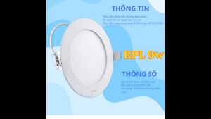 LED Panel âm trần nhôm mặt tròn 9W 12W phi nhỏ ký hiệu RPL-9S với ánh sáng trắng vàng trung tính 3 chế độ màu