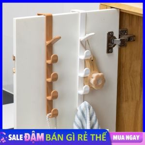 Móc Treo Gắn Sau Cửa Tủ 5 Chấu Treo Quần Áo  Túi Xách Bằng Nhựa Tiện Lợi - Thanh 5 Móc / Giá 5 Móc Treo Đồ Treo Thông Mình Đa Năng - Móc Treo Đồ 5 Móc Nhựa Tiết Kiệm Không Gian