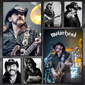 BILIBILI | Singer L-lemmy Kilmister Poster Waterproof Sticky Wall Art Print For Bedroom Living Room Hallway Bar Home Decor