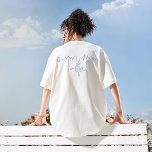 American Stylish Heavy Embroidered Letter T-Shirt