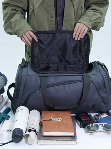 POWER New 2025 High Quality 50L Waterproof Durable Fitness Duffel Bag 3 In 1 Outdoor Travel Backpack Bag With Shoes Pouch