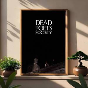 Moetch | Hiệp Hội Thi Sĩ Đã Qua Đời Vintage Poster Miếng Dán Retro Giấy Kraft DIY Trang Trí Cho Phòng Thanh Cafe Kawaii Hình Chữ Nhật Dọc Phong Cách Hiện Đại