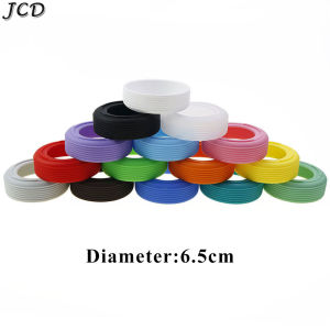 JCD 6.5cm Silicone Water Cup Bottom Cover Protective Case Anti Slip Threaded Water Bottle Sleeve Accessories