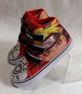 sepatu anak karakter NARUTO terbaru gratis cetak nama & foto