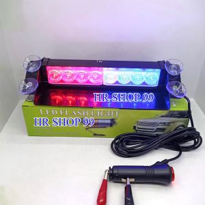 Lampu Led Strobo Dashboard Mobil 8led Led Dash bord Tempel kaca mobil 12v