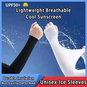 Ice Sleeve 1Pair UV Protection Arm Sleeves Cooling Hand Sock Outdoor Handsock Arm Sock Outdoor Sport Cooling Arm Sleeves Cover Breathable Motorcycle Arm Sleeves 冰袖