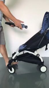 Handle Bar Stroller Dilipat Tanpa Melepas Belly Bar Baby Jogger Kulit Yang Ditingkatkan / Sandaran Tangan Stroller