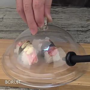 Molecular Cuisine Smoke Hood Food Grade Lid Dome Cover For Smoker Gun Accessory Smoke Infuser Cake Steak Cover Kitchen Food Dish