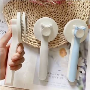 Lược chải lông cho Chó Mèo có nút bấm nhả lông KEY PET (mẫu mới) - Hara Pet Store