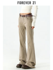 American Retro Khaki Bell Bottom Jeans Womens Slim Fit Skinny Jeans Forever 21 Fall New Style Wear Resistant Casual Jeans