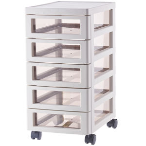 Plastic Nail Art Organizer Cabinet Drawered Mobile Makeup Desk under Table Storage Multi-layered Cosmetic Tray Bedroom Essential