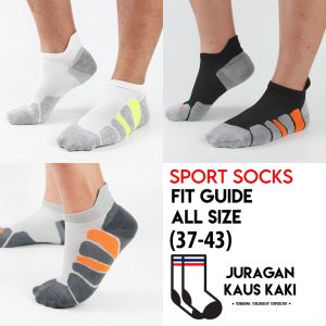 Kaos Kaki Pendek Mata Kaki Olahraga Tebal Pria Running Fitness Sport