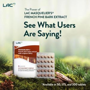 [Expiry Jul 2028] LAC Masqueliers French Pine Bark Extract 100mg (300 Tablets)