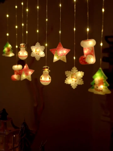 ✨4M Christmas lights 11Modes LED Fairy lights Outdoor light Curtain String Lights Christmas decoration 圣诞窗帘灯