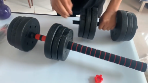 BKK ดัมเบล Dumbbell ดัมเบลปรับน้ำหนัก PVC ดัมเบล พร้อมแกนต่อบาร์เบล ดัมเบลคู่ ยกน้ำหนัก 10kg20kg30kg40kg