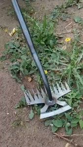 คราด คราดเหล็ก คราดหญ้า 11 ฟัน/6 ฟัน/5 ฟัน คราดถากหญ้า ขอบหนา คม แข็งแรง คาดหญ้า คาดหญ้าเหล็ก คราดมีด้าม ใช้ขุดด