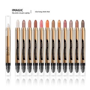 IMAGIC 12 Màu Phấn Mắt Bộ Bút Chì Lấp Lánh Matte Highlighter Tằm Má Hồng Lâu Trôi Chống Thấm Nước Trang Điểm Mắt Sắc Tố Tự Nhiên