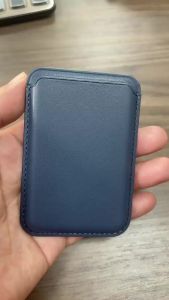 New Premium Leather Magnetic Card Wallet for iPhone Slim Mini Credit Card Holder Easy Access Bottom Notch Design for Daily Carry