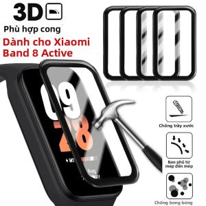 Miếng Dán Màn Hình Xiaomi Mi Band 8 Active Cong Chống Xước Bảo Vệ Toàn Diện Tương Thích Với Smart Band 9 Dùng Được Cho Android